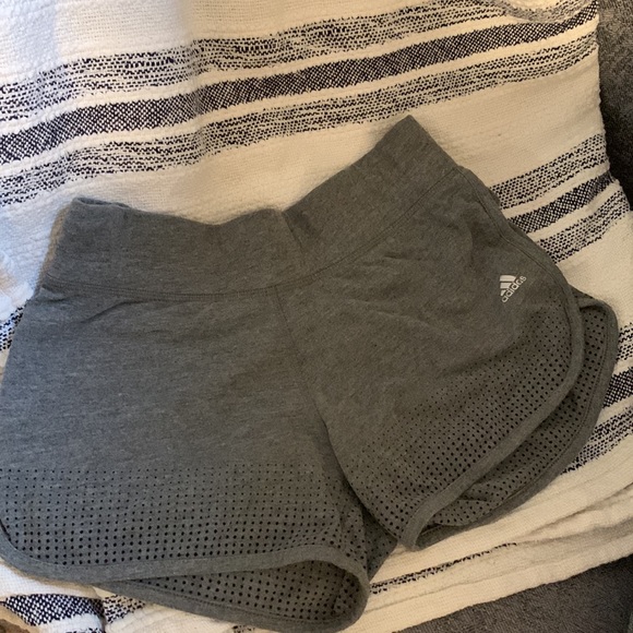 adidas Pants - ADIDAS • SHORTS • Climacool • Gray Athletic Gym Shorts • Running • Exercise • S